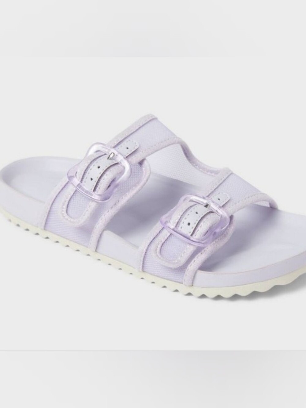 Cat & Jack Lilac Double-Buckle Slide Sandals for Kids